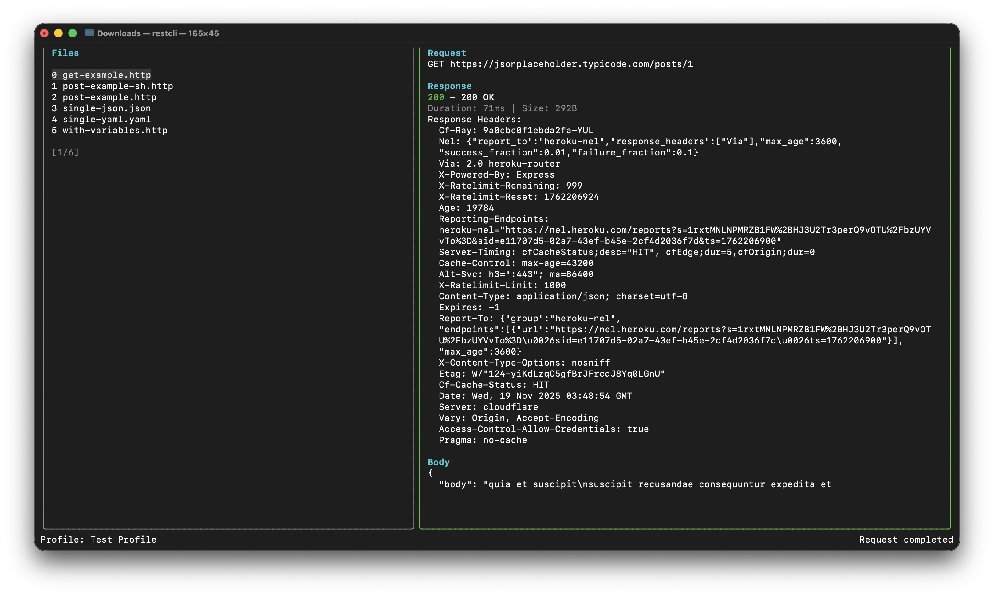 Response with Headers
